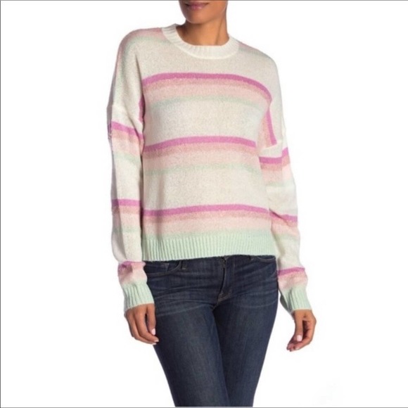 Abound Nordstrom Stripe Knit Sweater Pullover Top - Picture 1 of 6